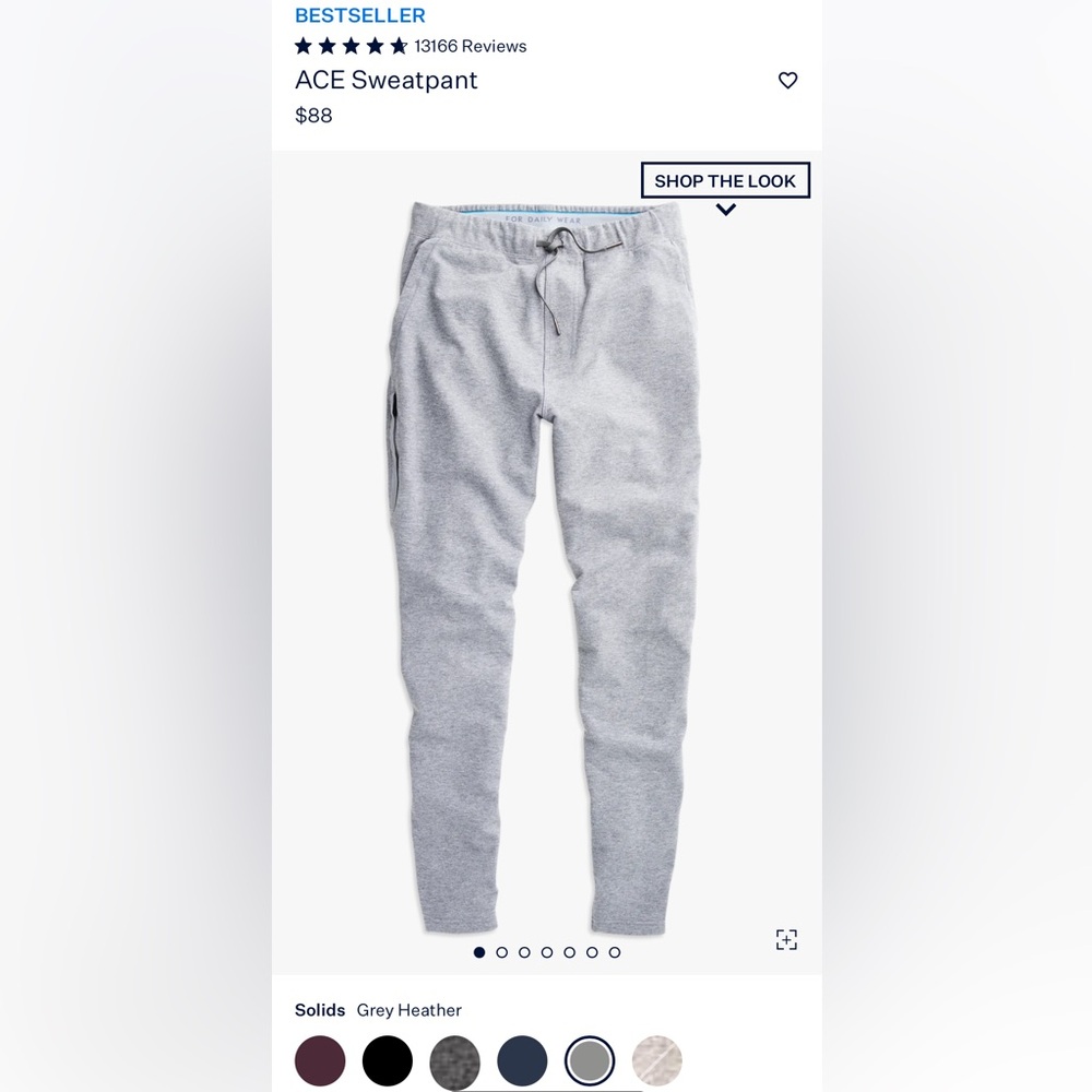 Mack Weldon ACE Sweatpants - Grey Heather